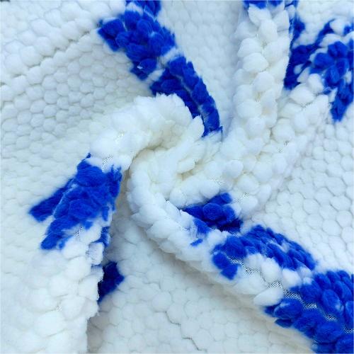 Tissu Sherpa Jacquard 3D pour couverture