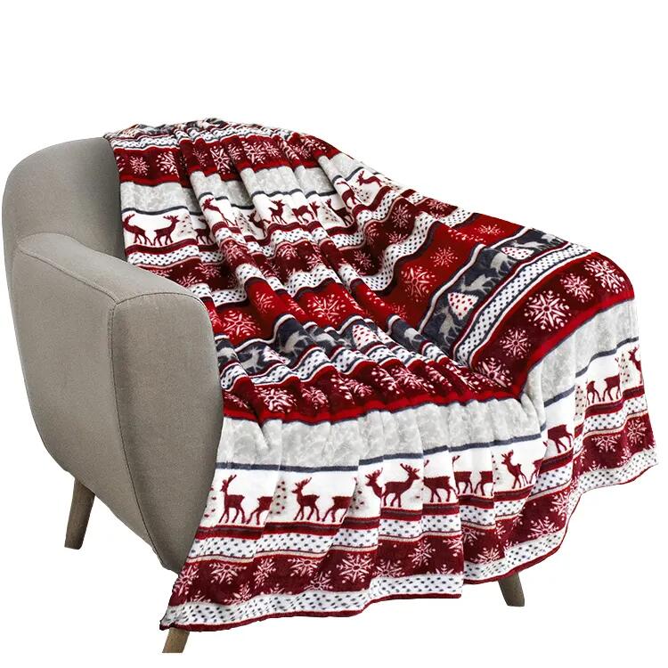 Couverture de Noël en flanelle