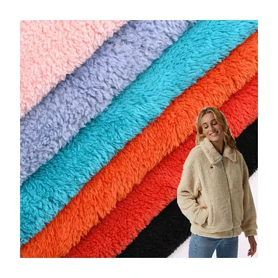 Manteau Veste Tissu Sherpa Peluche