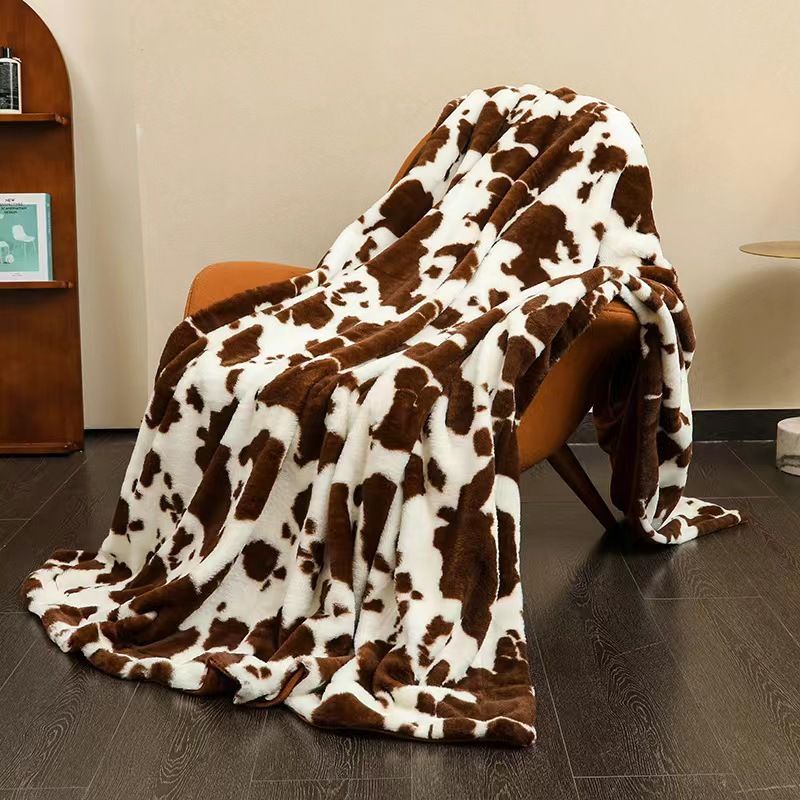 Couverture à imprimé vache
