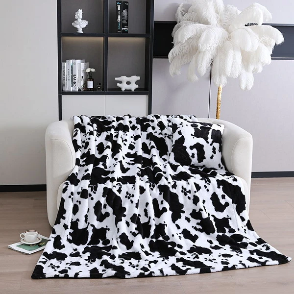 Couverture imprimée vache