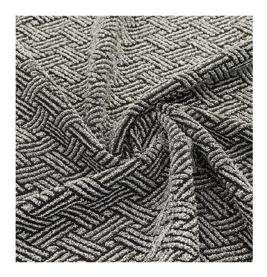 Tissu tricoté jacquard en filigrane
