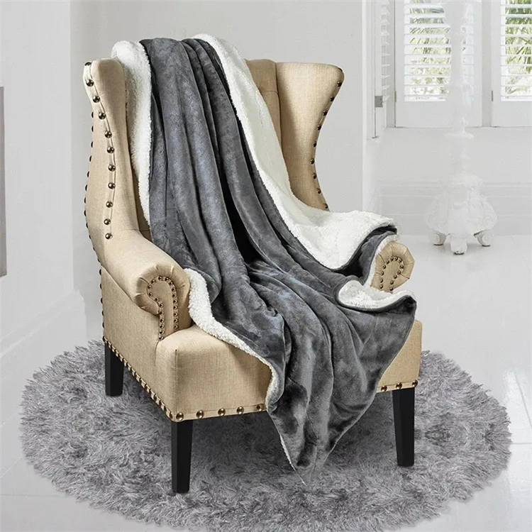 Couverture chaude Sherpa pelucheuse