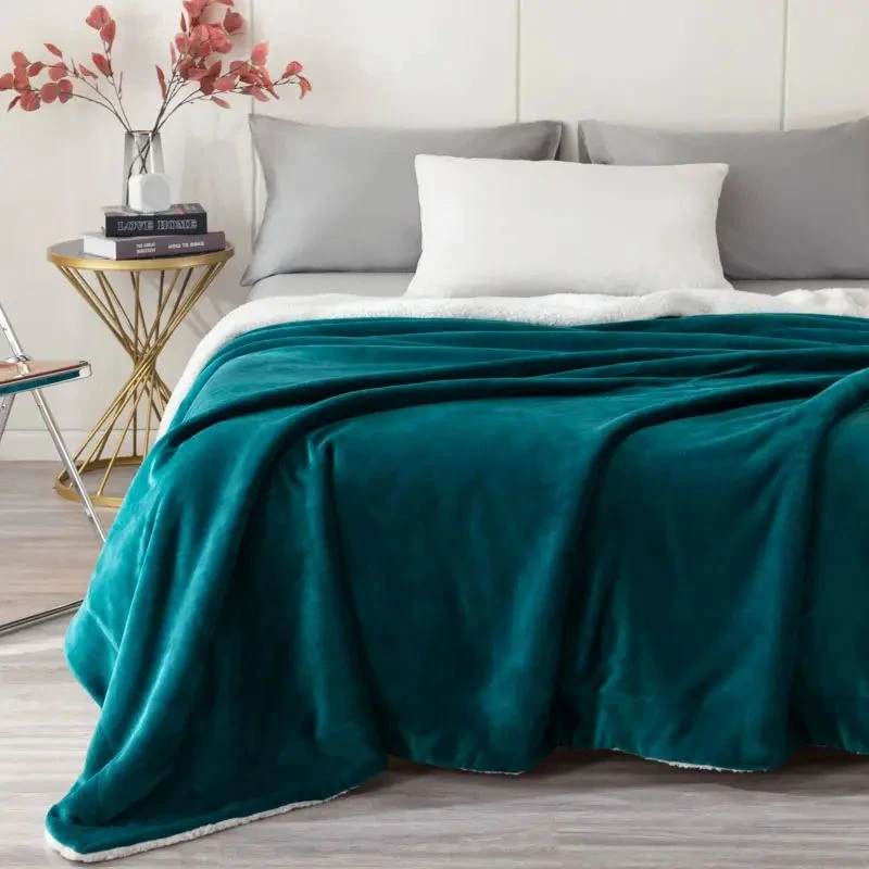 Couverture Flanelle Verte