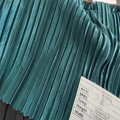 Korean Velvet Pleated Fabric
