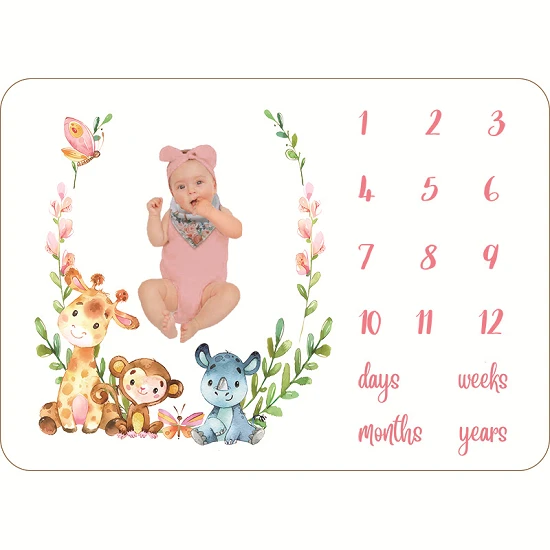 Couverture pour bébé Milestone
