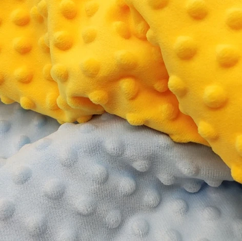 Tissu Minky Dot Dott Corail