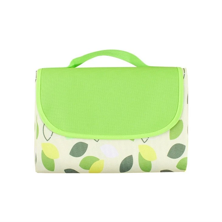 green picnic blanket