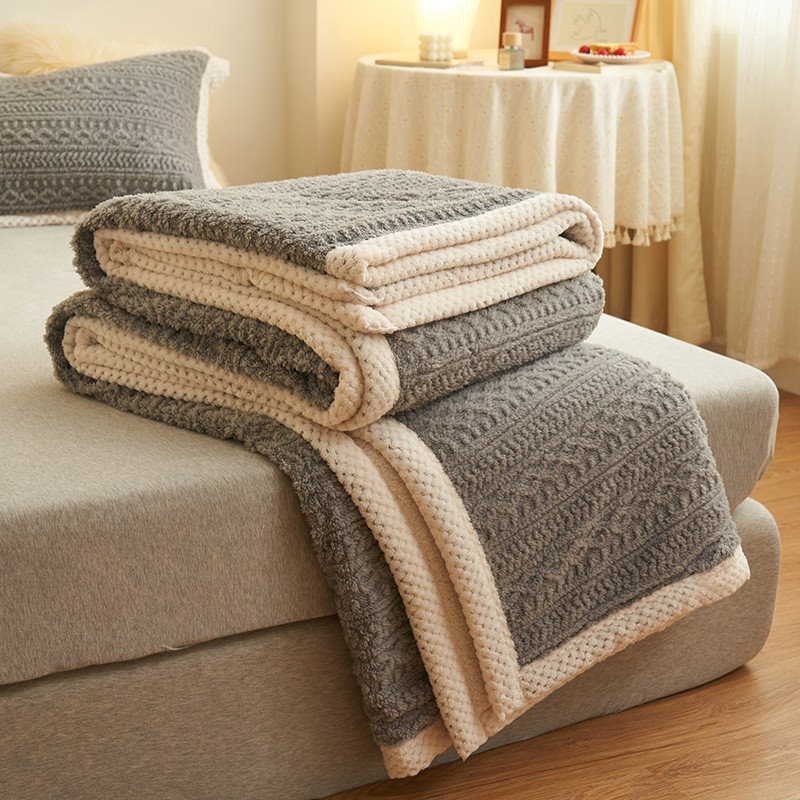 Modèle de tricot de couverture Sherpa