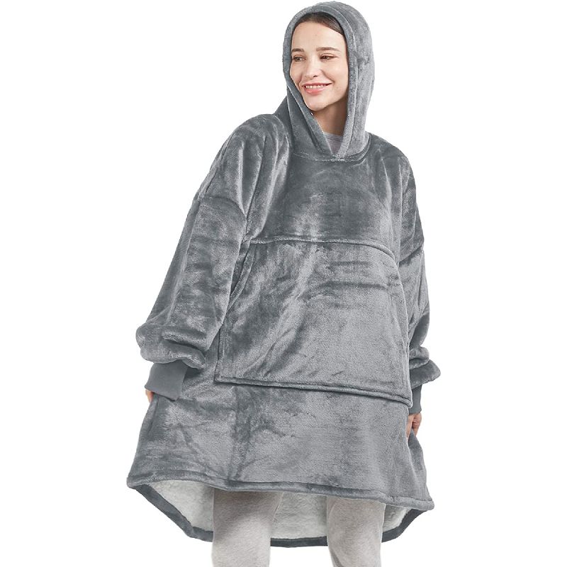 Couverture à capuche Sherpa