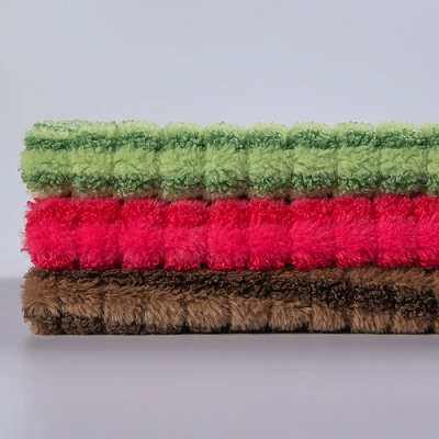 Tissu jacquard sherpa à côté unique