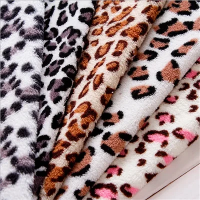 Tissu corail imprimé 100% polyester pour couverture