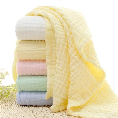 Couverture pour bébé en gaze de mousseline 6 couches
