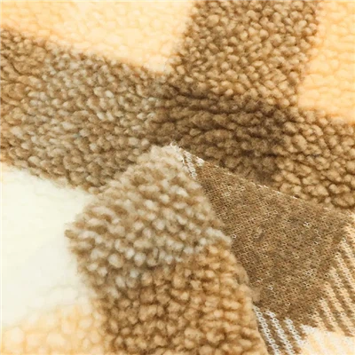 Tissu polaire en flanelle à carreaux