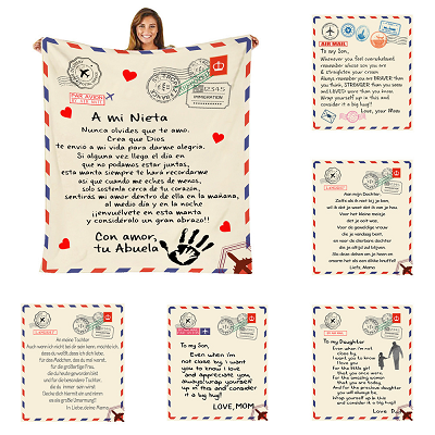 Couverture cadeau en polaire flanelle