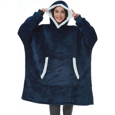 Couverture à capuche en flanelle