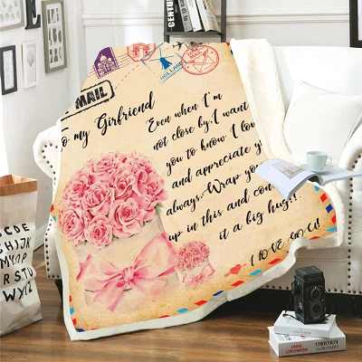 Couverture tricotée en flanelle