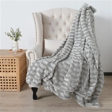 Couverture Sherpa grise