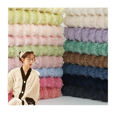 Jacquard Tricot Tissu Sherpa Tissus