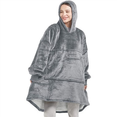 Couverture à capuche Sherpa