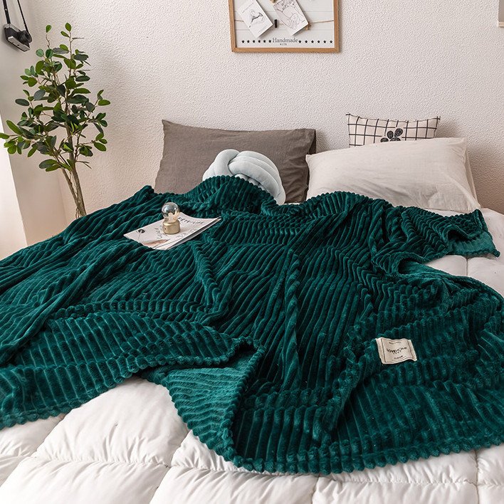 Turquoise et corail Plaid