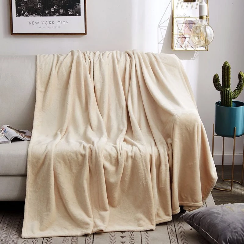Couverture fine en flanelle