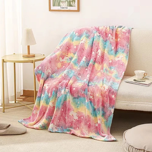 Couverture Lumineuse Licorne