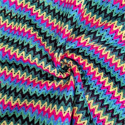Tissu crêpe tricoté enveloppant