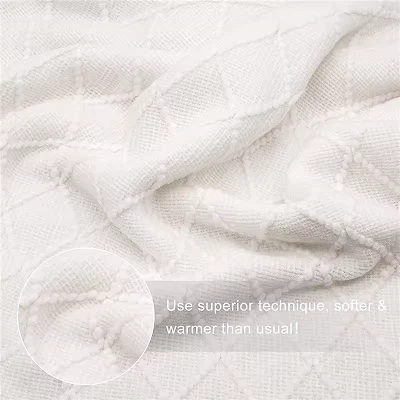 Acrylic Knitted Couch Throw Blanket