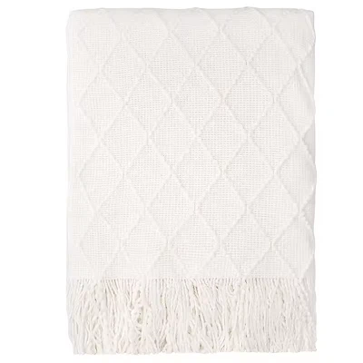 Acrylic Knitted Couch Throw Blanket