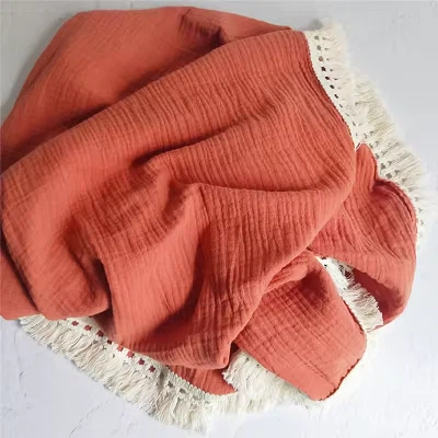 Baby Muslin Tassel Blanket