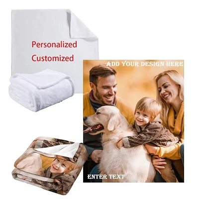 Couverture de sublimation blanche personnalisée