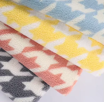 Tissu en toison de fourrure d