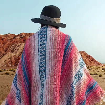 Mexican Cotton Woven Throw Blankets