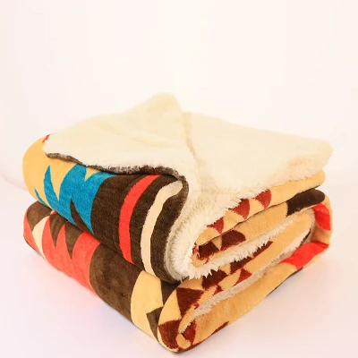 Print Coral Blanket