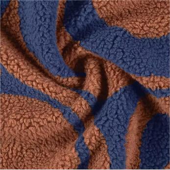 Tissu de toison sherpa ours en peluche